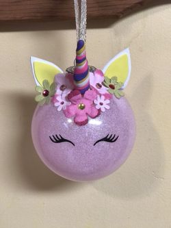 Custom unicorn ornaments 🦄