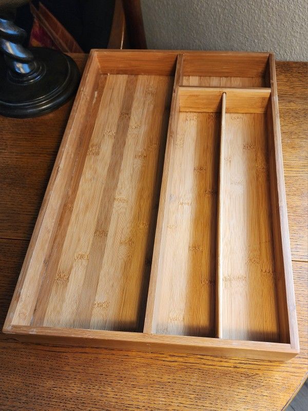 Bamboo Drawer Organizer