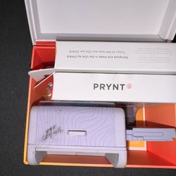 PRYNT Pocket Mini Photo Printer Lavender + ZINK Sticker Paper (38 Sheets) Portable iPhone Printer