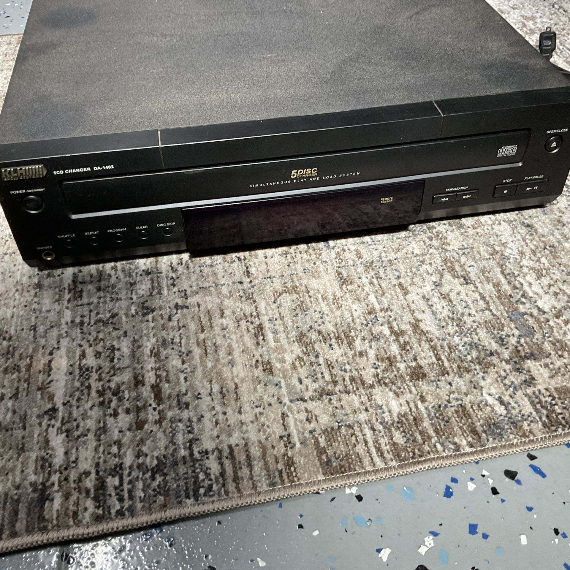 KLH 5 Disc CD Changer Stereo
