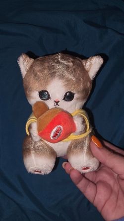 Table Tennis Meow Mofusand Plush Toy Doll Key Chain Keychain Bag Charm