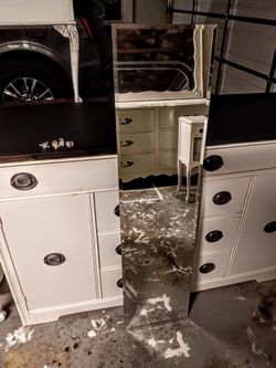 Vintage Beveled mirror