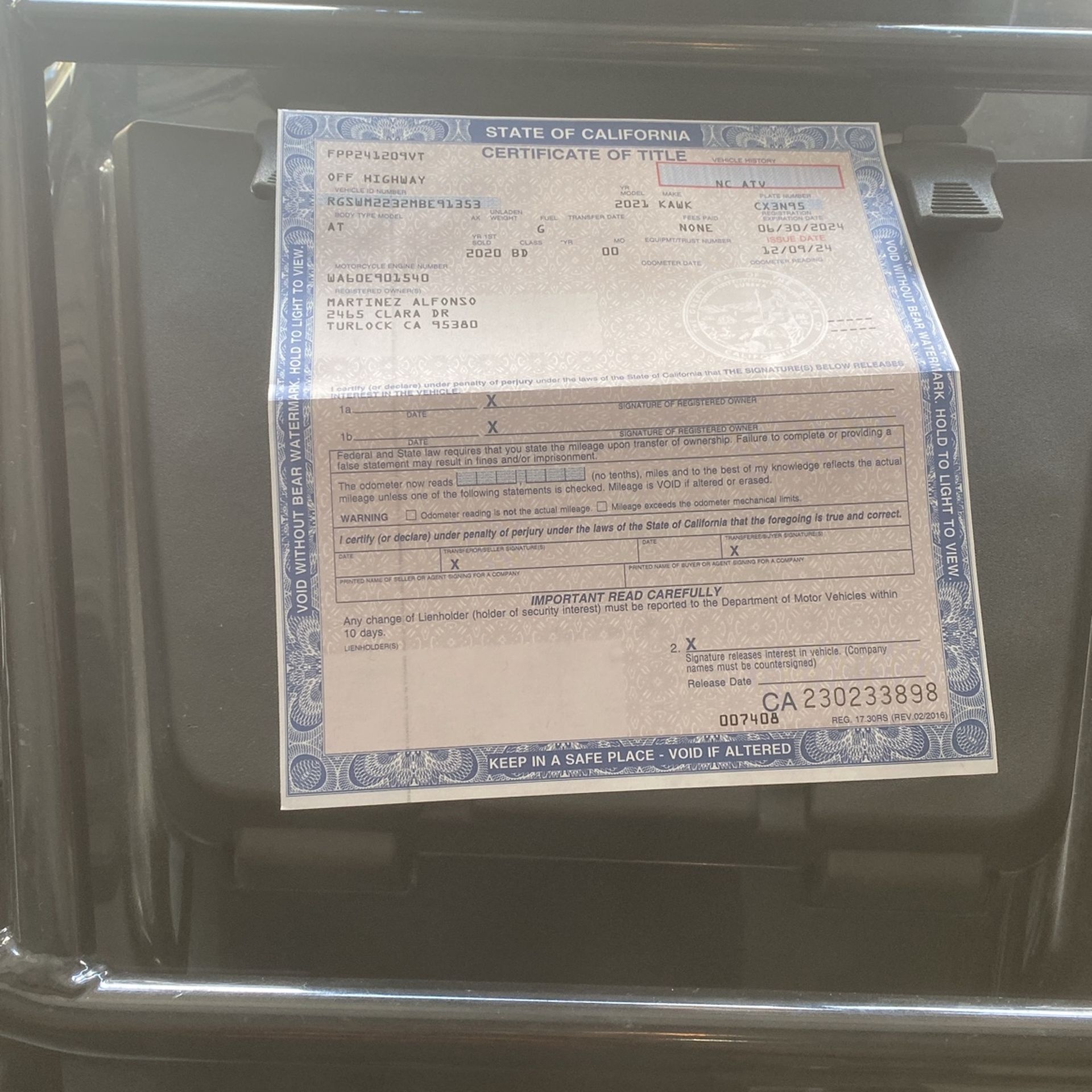 2021 Kawasaki Brute force 300