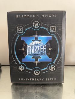 BLIZZARD BLIZZCON 2016 Exclusive Beer Stein 10th Anniversary World Of Warcraft