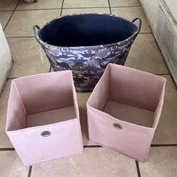 Basket And Storage Cubes