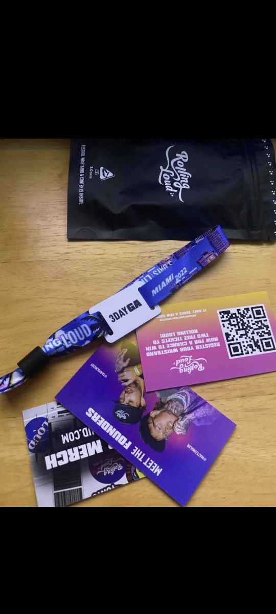 Rolling Loud Ticket  Maimi Dolphin Stadium July 22-24th