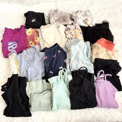 bundle lot of 18 girl size 6x dress camisoles shorts tutu skirts LOL tee summer