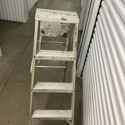 Ladder-4’ Aluminum Step Ladder With Foldout Tray