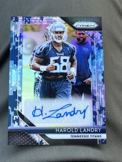 Harold Landry Rookie Auto Blue Camo /25 2018 Prizm