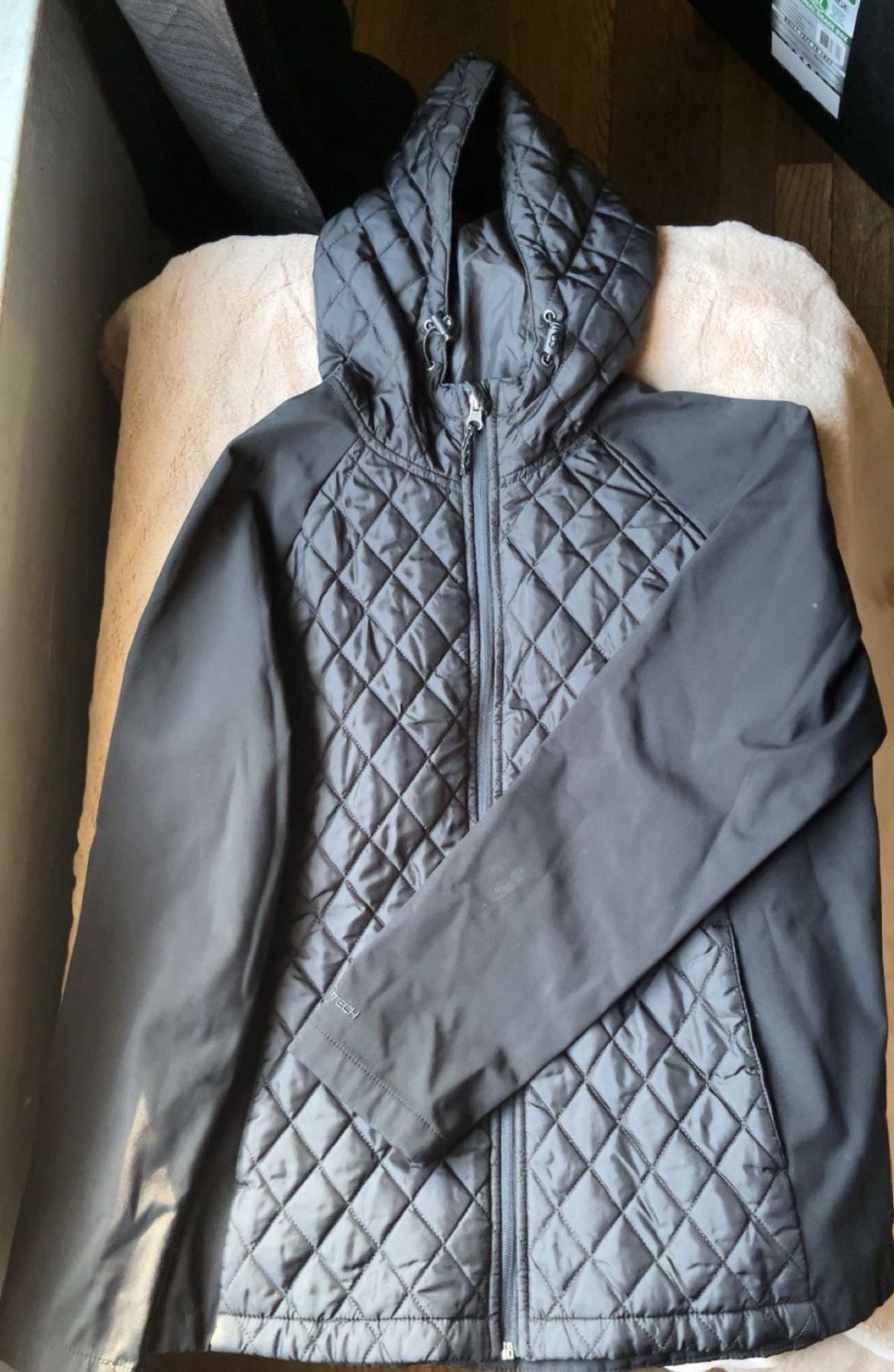 XL Black Hooded Jacket