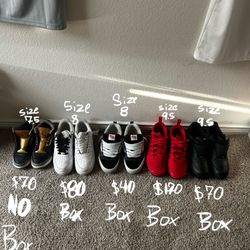 5 pairs of shoes