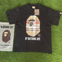 BAPE black Burberry  AVAILABLE