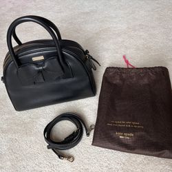 Kate Spade Leather Handbag In Black