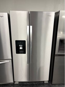 Whirlpool refrigerator side/side  🔺comes with 2 months warranty📍 9019 60th St Pinellas Park, FL  33782