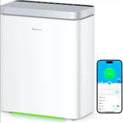 GoveeLife Smart Air Purifier 2 for Home Large Rooms, Covers up to 1046 ft², PM2.5 Monitor, Sleep Mode, 3-in-1 Filter Air Purifier with App and Alexa C