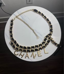 CHANEL chain belt