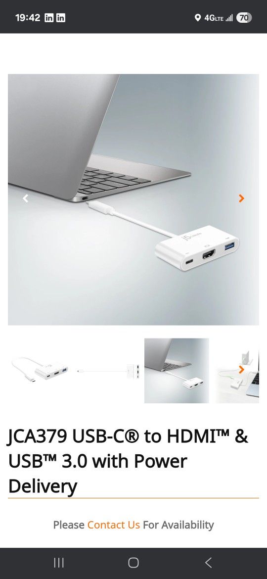 USB-C3.0 to USB-A3.0/USB-C3.0/ HDMI Video