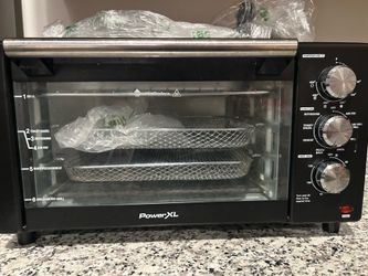 PowerXL Air Fryer Oven with Rotisserie & Accessories – Like New