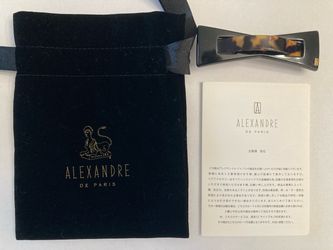 ALEXANDRE DE PARIS  Barrette with Certificate of Authenticity