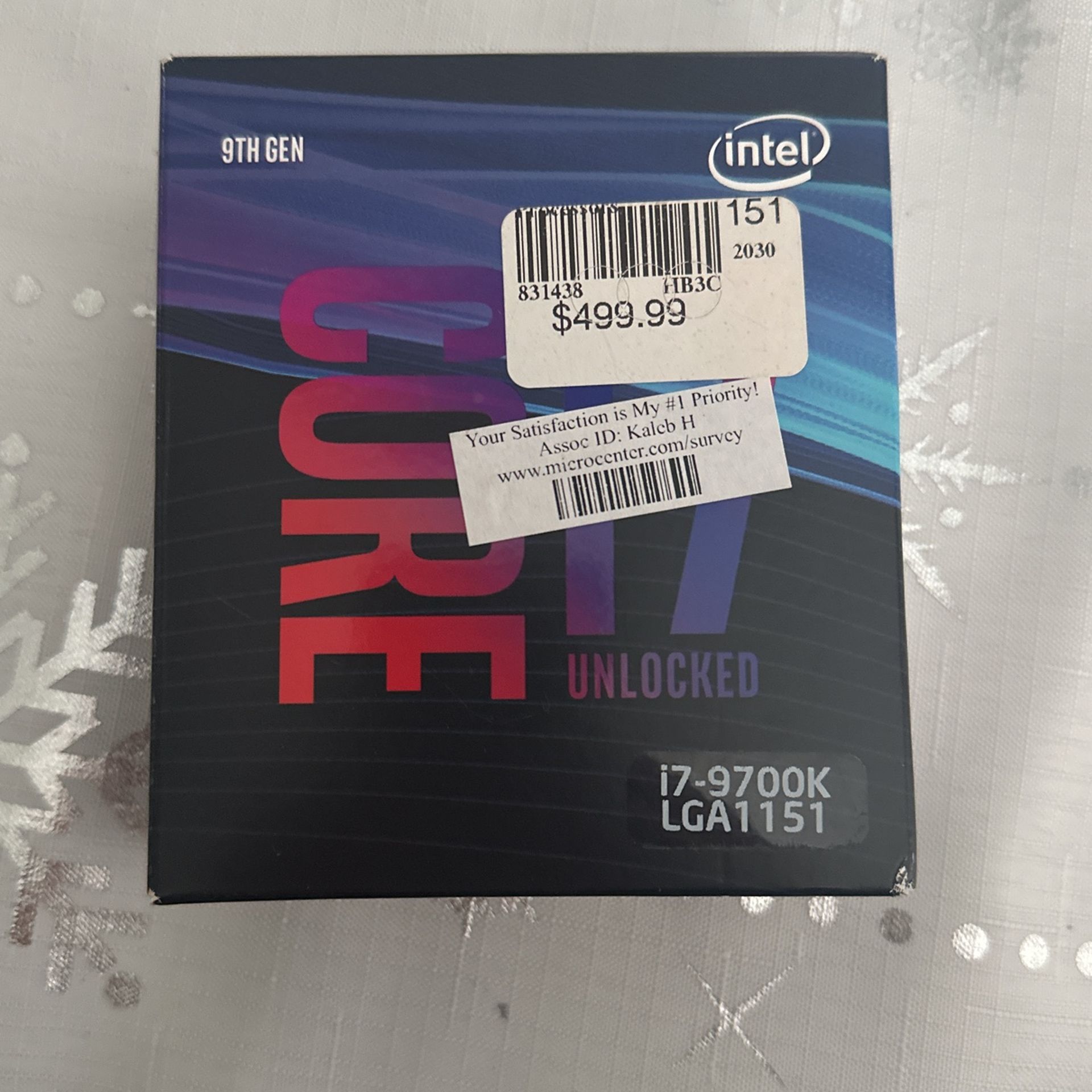 Intel I7 9700K Processor