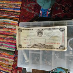 $10 Postage Bond. Unsigned