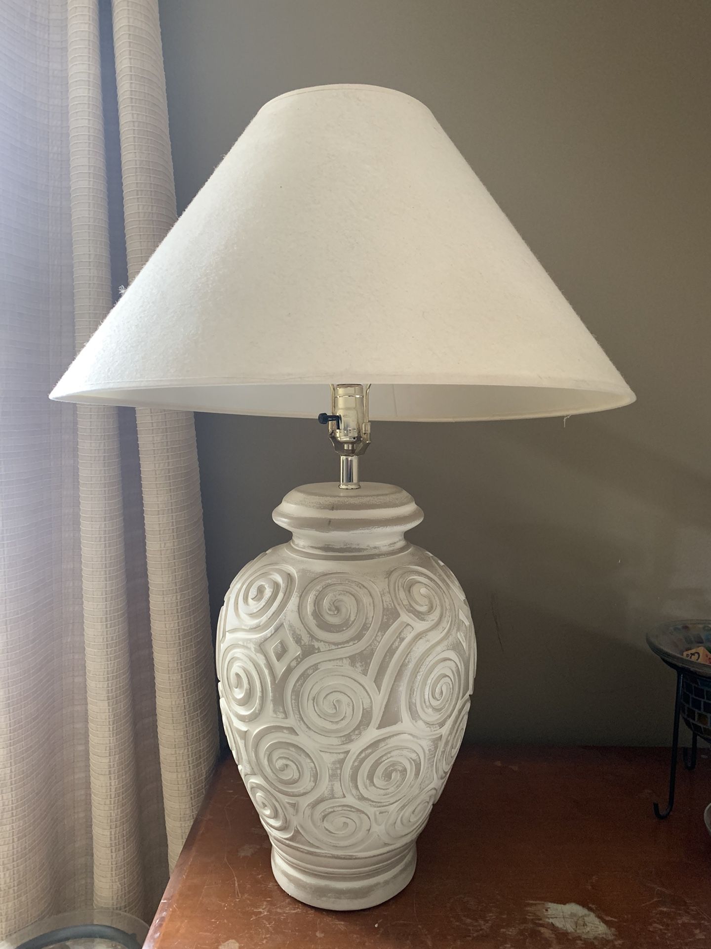 Vintage Table Lamp With empire Shade