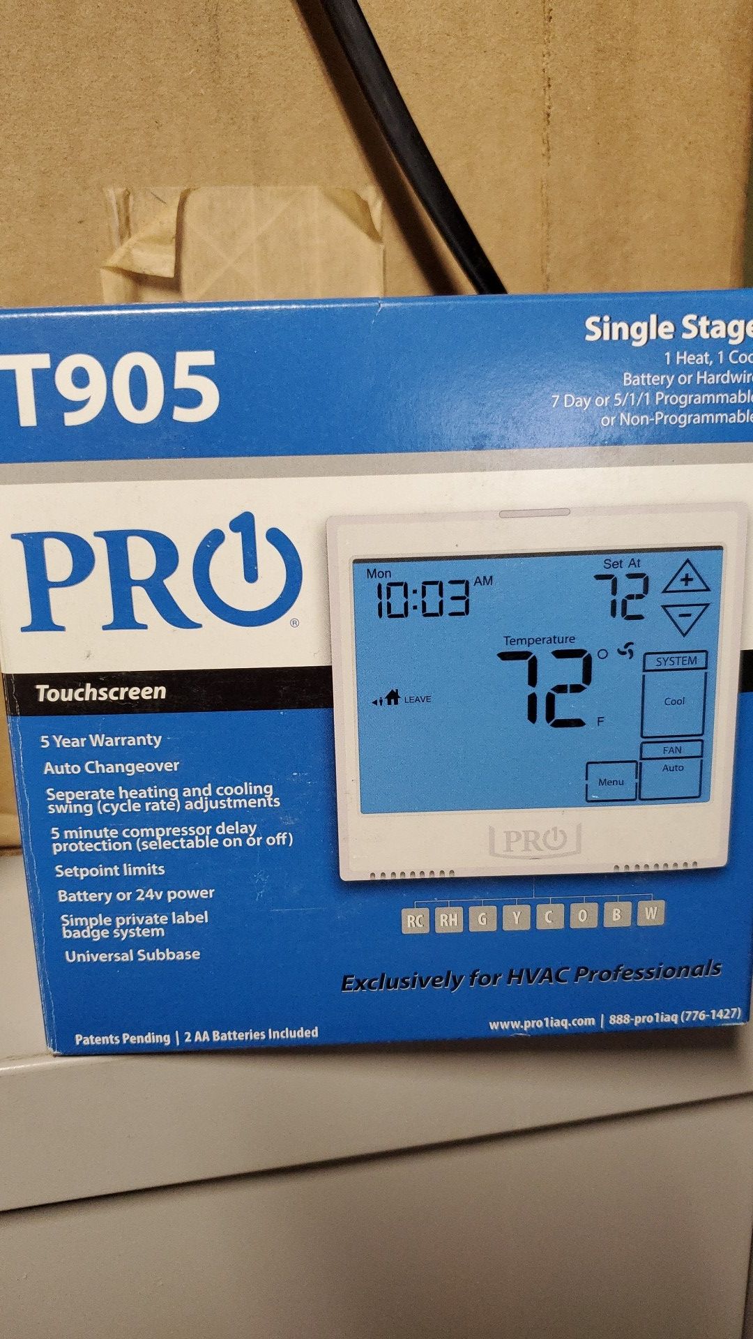 PRO 1 T905 TERMOSTAT Books