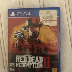 Red Dead Redemption II game Ps4