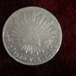 Mexico 8 Reals Coin 1862