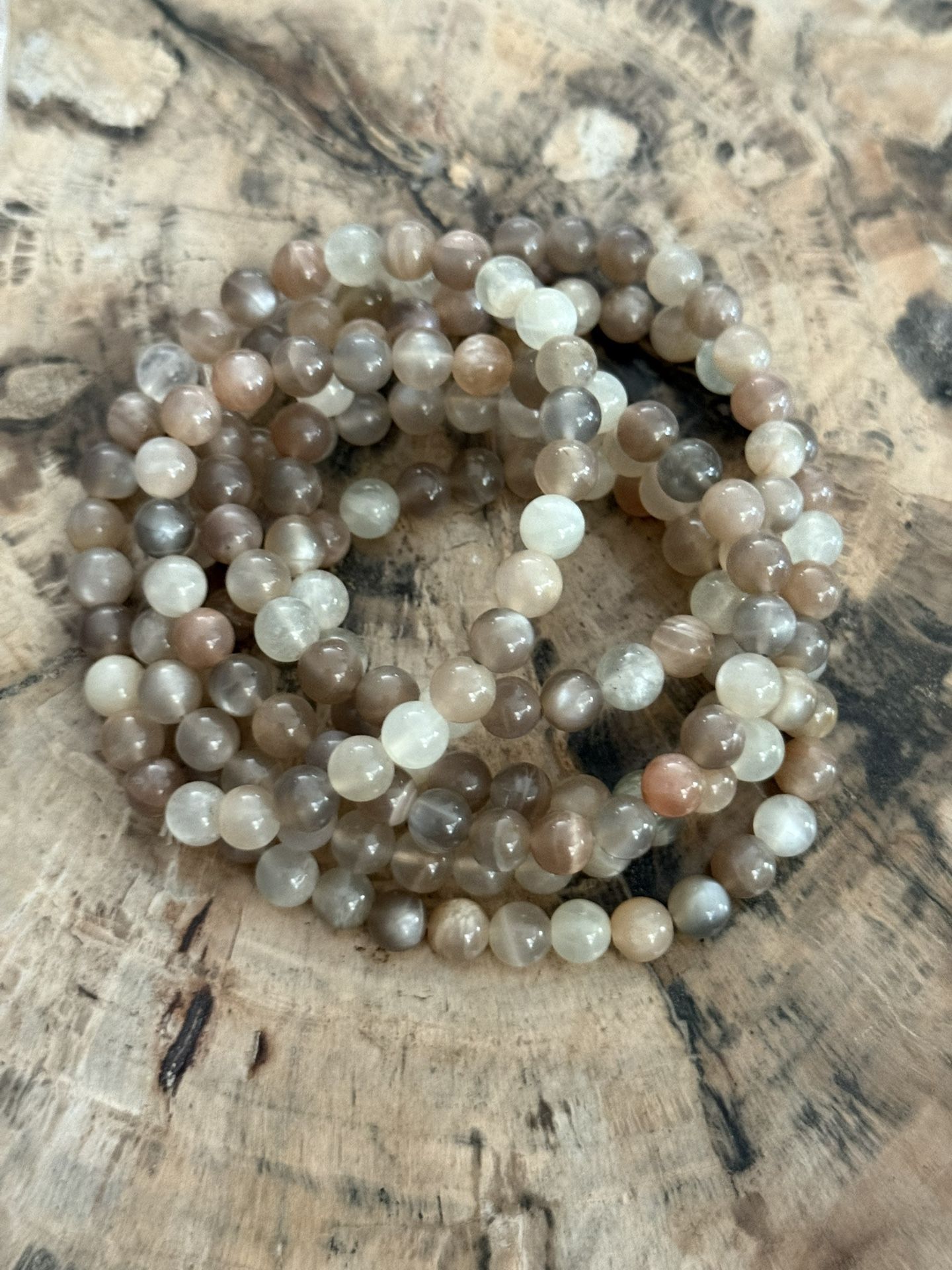 Grey And Chocolate Moonstone