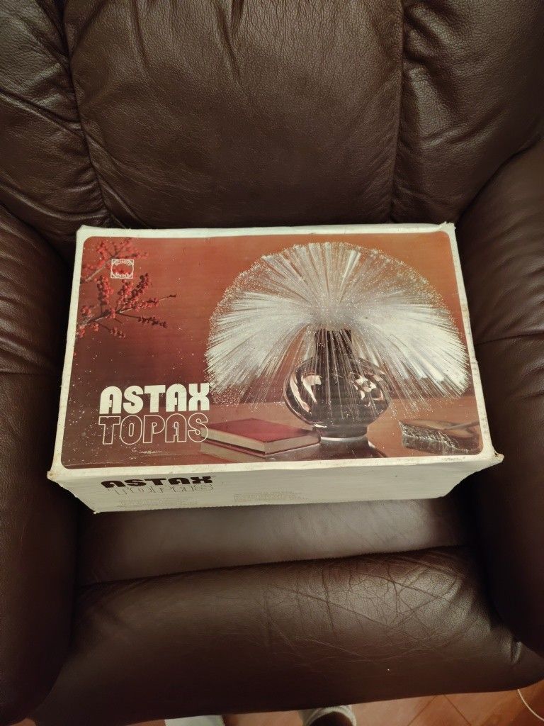 AsTax Topas Fiber Optic Hand Blown Lamp Eu Plug