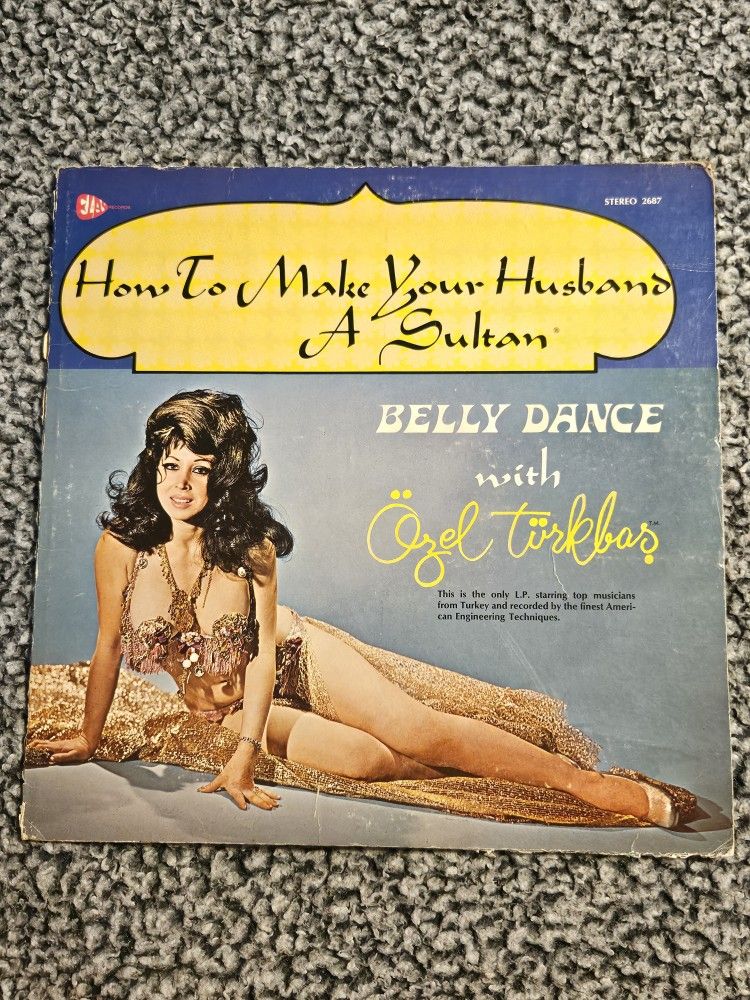 Vintage LP Vinyl Midcentury Record ALBUM Bellydancing HOW To