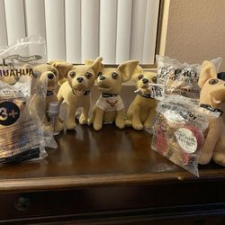 Taco Bell Talking Chihuahuas, Candy Dispenser, and Treasure/Change Keeper, Vintage, ALL SOLD TOGETHER!