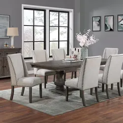 LARGE FORMAL DINING TABLE WITH 8 CHAIRS