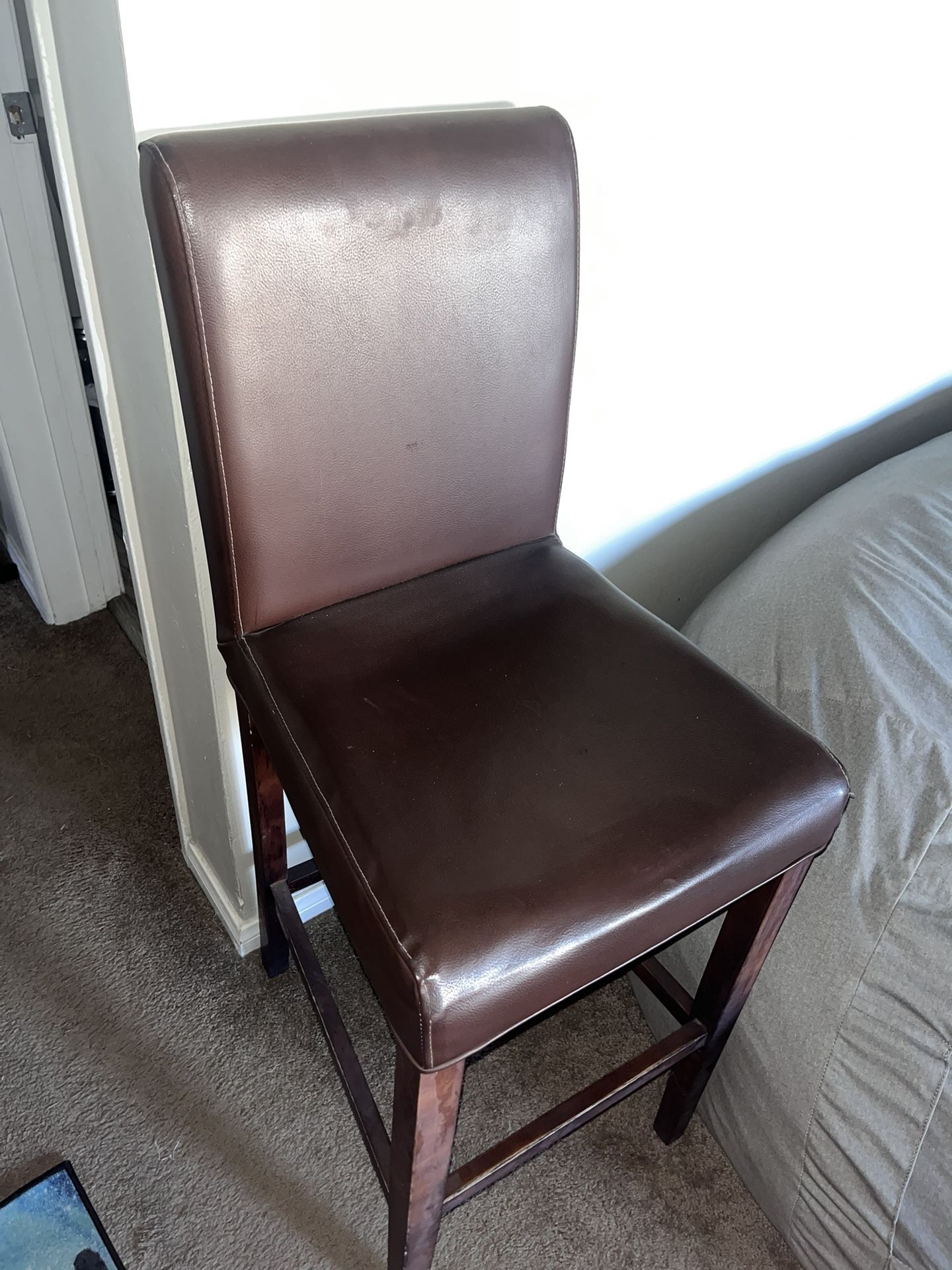 Brown Bar Chairs (set Of 2)