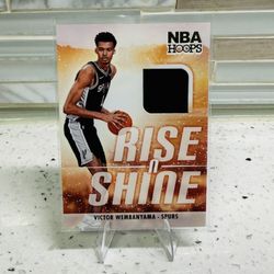 2024 Panini NBA Hoops Victor Wembanyama Rise N Shine Relic San Antonio Spurs