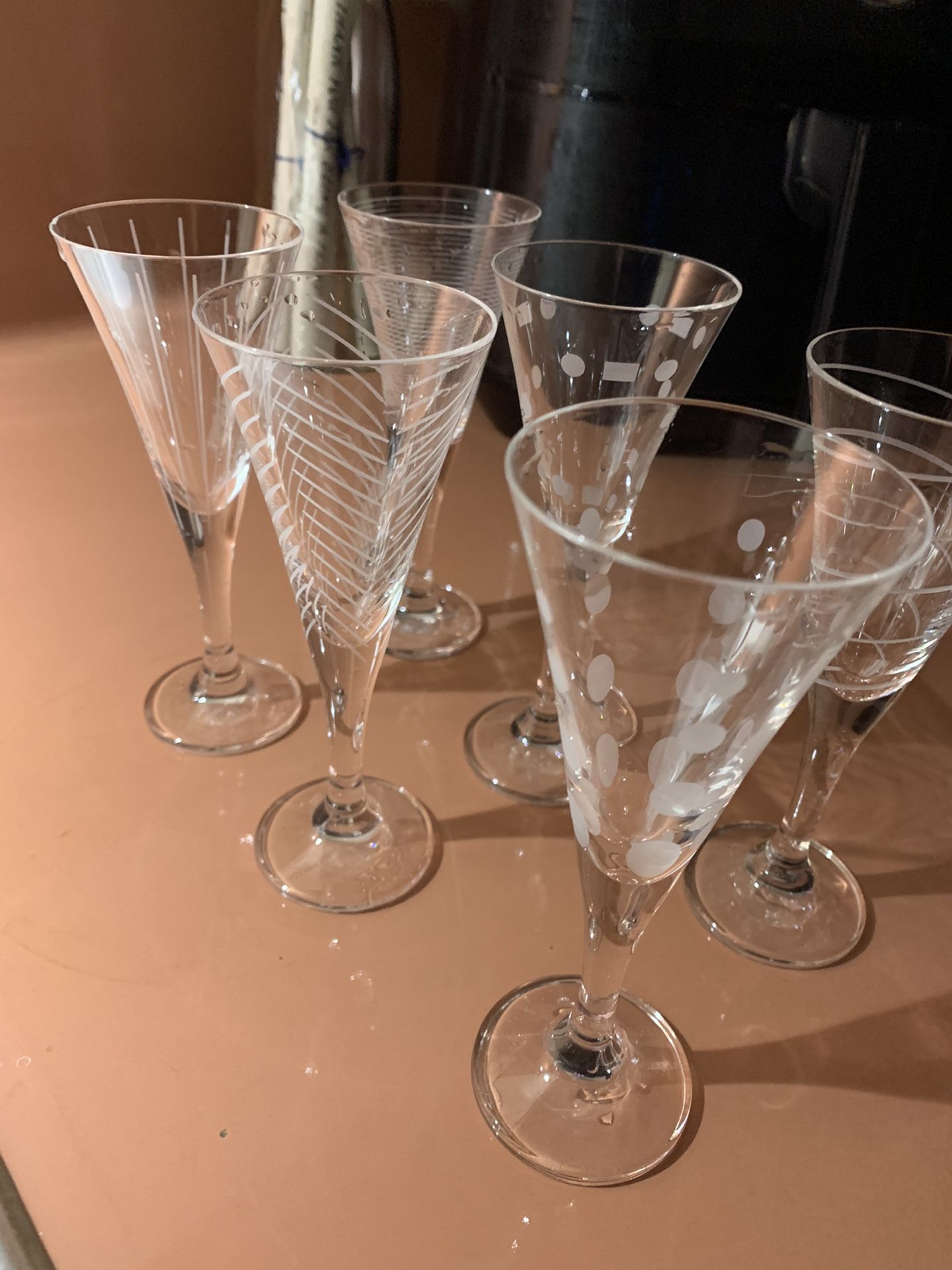 Set Of 6 Cordial Glasses