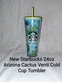 New Starbucks 24oz Arizona Cactus Cold Cup Tumbler