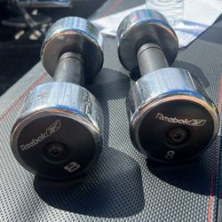 8 Pound Reebok Dumbbell Weights