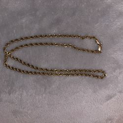22in 10k Gold Rope Chain 