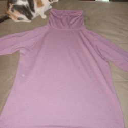 Women's T Neck Sweatshirt Size XL
