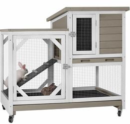 xz7001 Large Rabbit Hutch XZ7001 with Run and Waterproof Roof