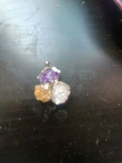 Raw amythist pendant