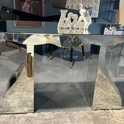 CONSOLE TABLE MIRRIR GOLD 50x16x31