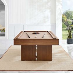 Crate And Barrel Outdoor Pool Table With Dining Top And Ping Pong BRAND NEW IN BOX