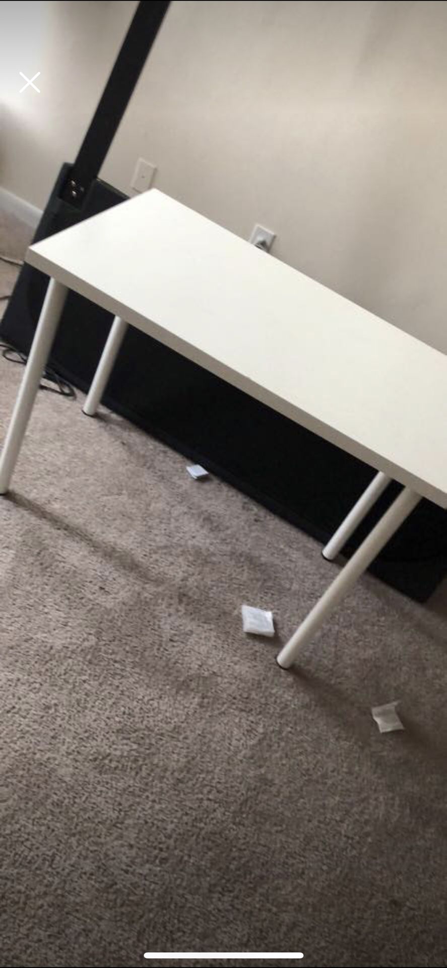 White desk or small kitchen table