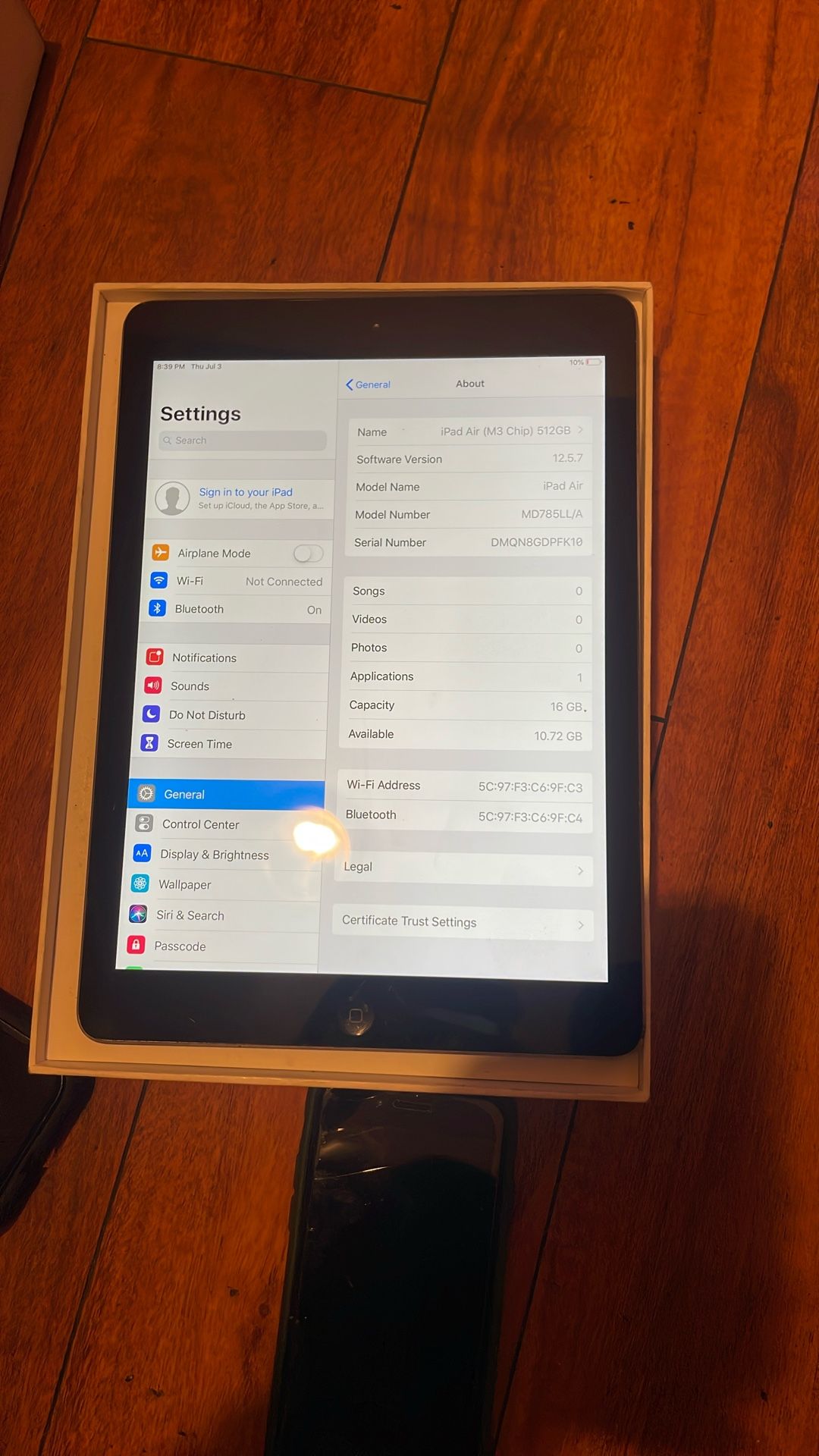 iPad Air 16GB