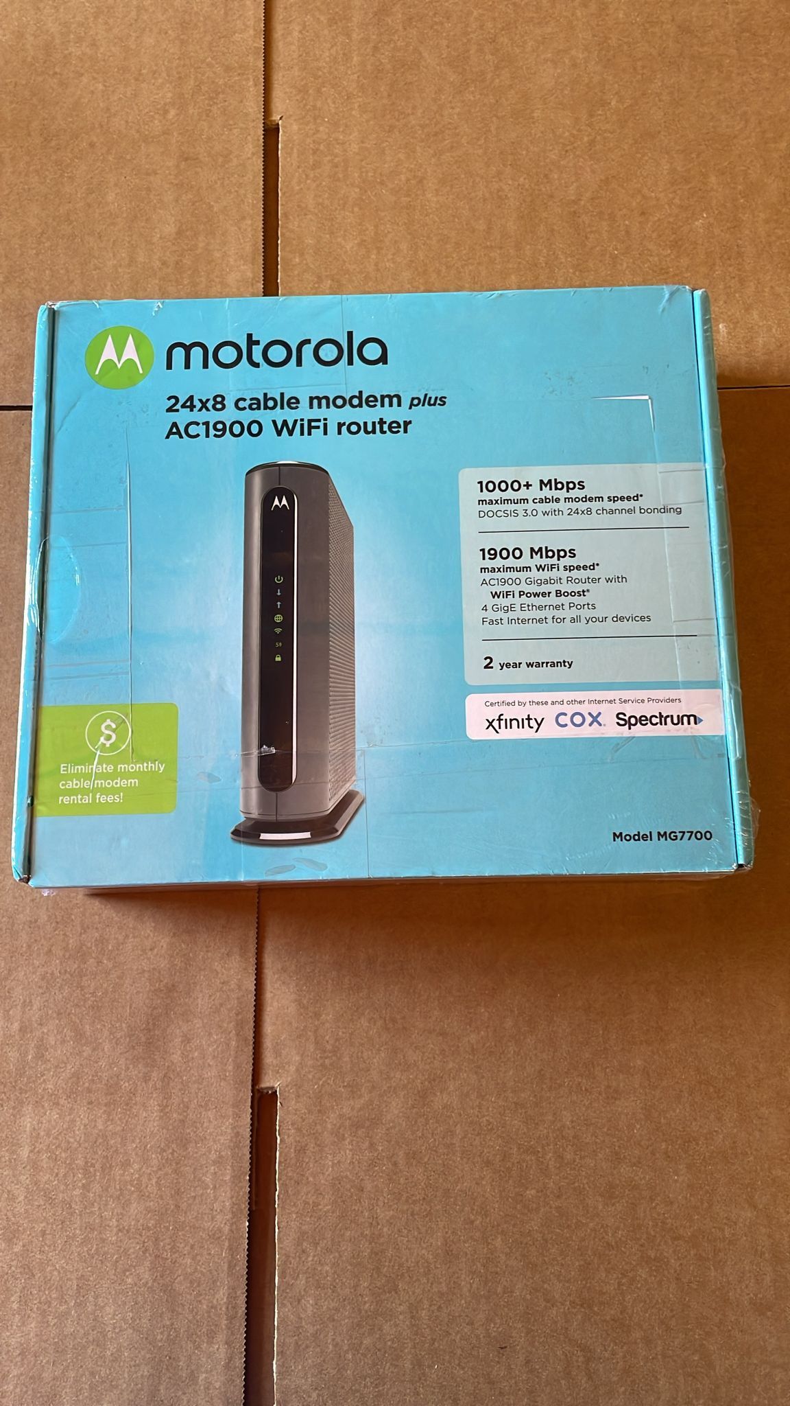 Motorola Modem Wifi Router Combo Brand New 