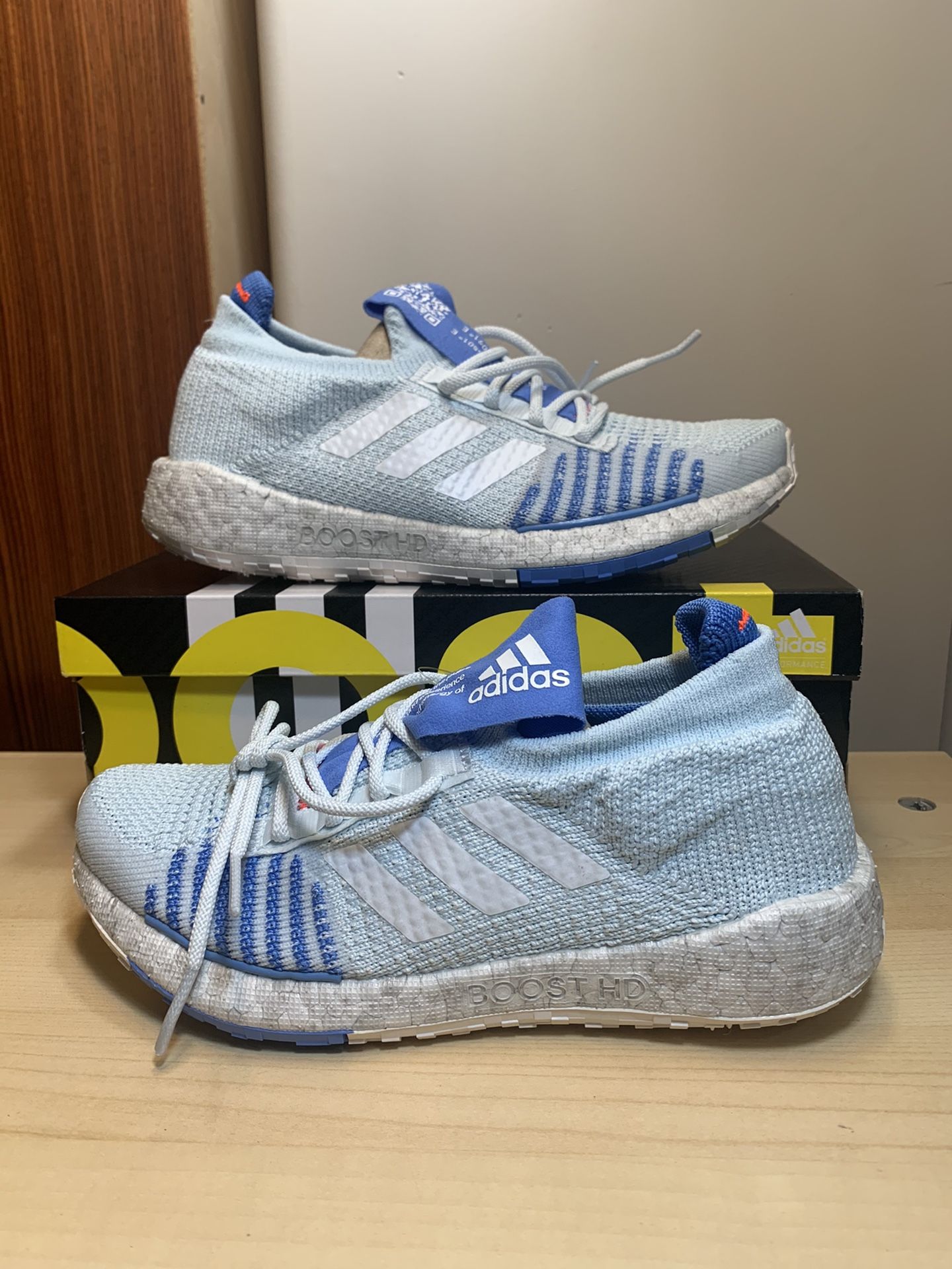 SZ 6 Adidas Pulseboost HD EF1358 Women’s Size US 6 Ultraboost Pureboost Blue Tint