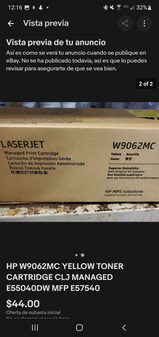 Laserjet W9062mc